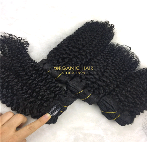 Wholesale curly clip in hair extensions X13